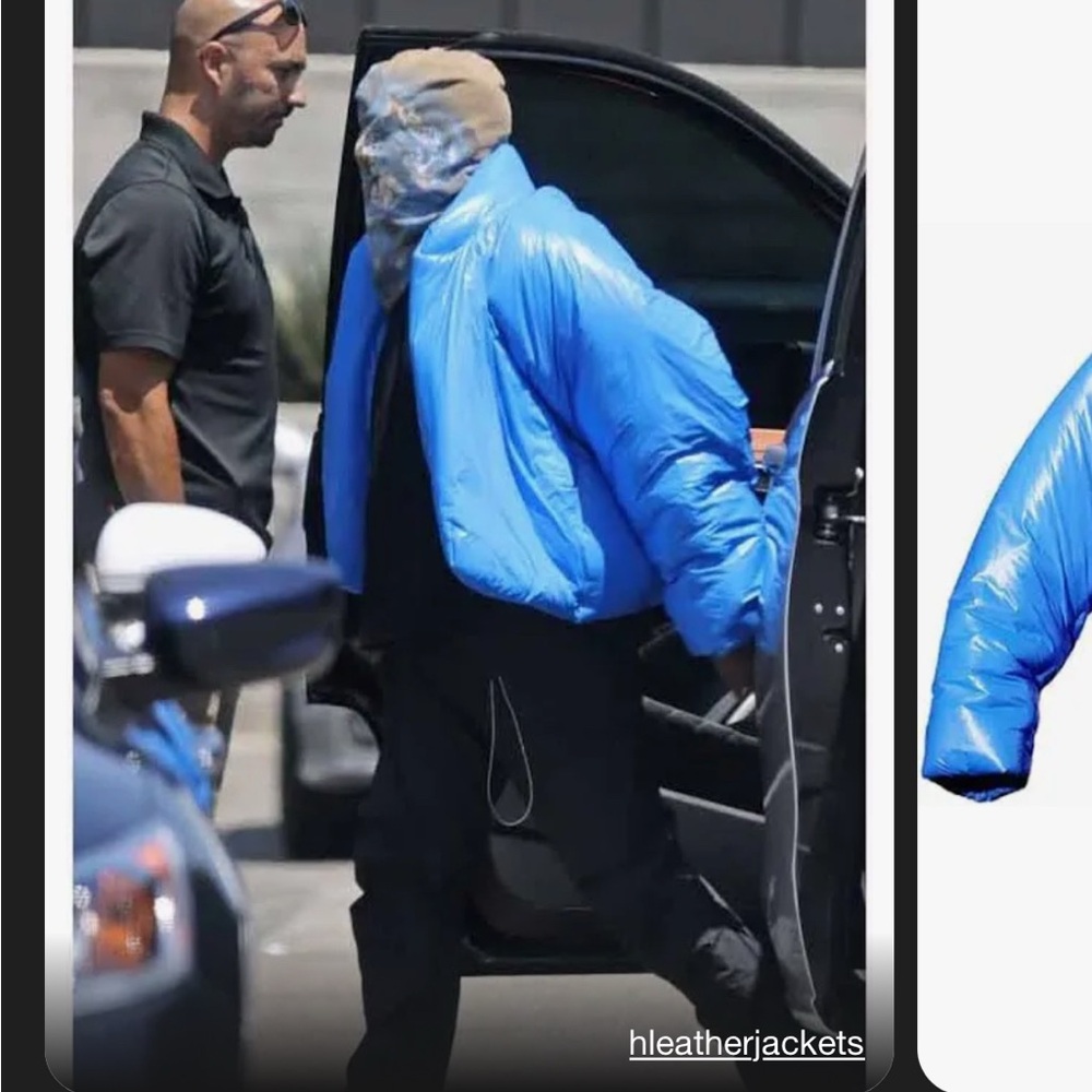 YZY Blue Puffer Jacket